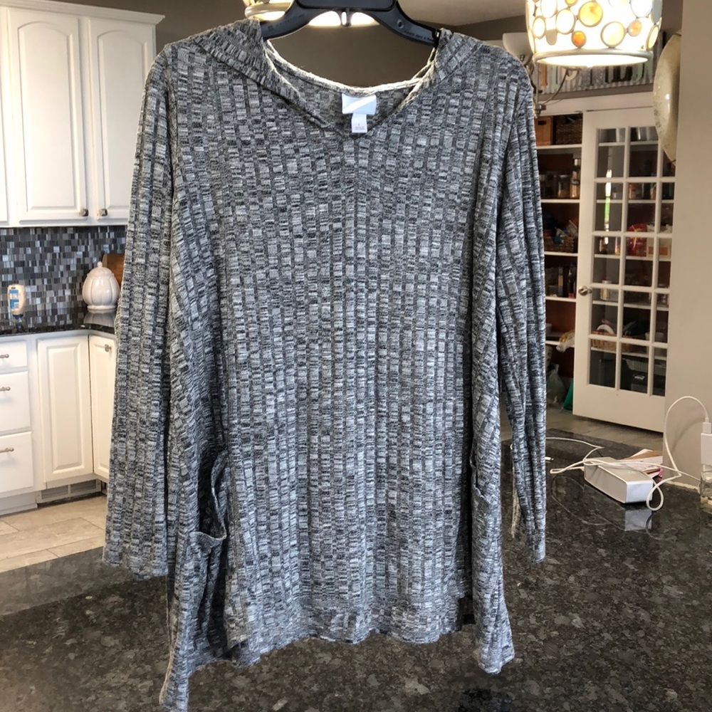 Knit Hooded Tunic